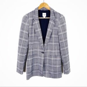 GAP Patch Pocket Knit Blazer in Grid Plaid
Size 4